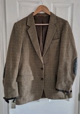 Thornproof Twist Tweed Jacket Men's M Wool Blend Vintage FOSTER UK 38