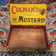 Antique Colmans Mustard Wooden