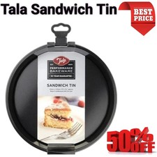 Cake Tin Pan Tala Performance Bakeware Black Non Stick Loose Base Round Sandwich