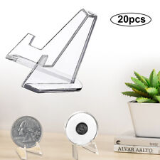 20Pcs Card Stand Easel Stand Coin Display Holder Rack Shelf For Medals Acrylic