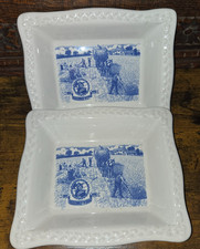 2 X Shredded Wheat Anniversary Advertising Bowl / Dish 1892-1992. Stoneware