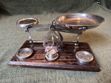 Postal Balance Scales with Imperial Weights Johnsons of Hendon Vintage VGC O785