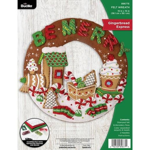 Bucilla felt wreath - bucilla,