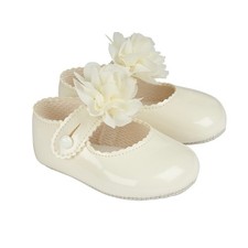 Baby Shoes Ivory Patent soft