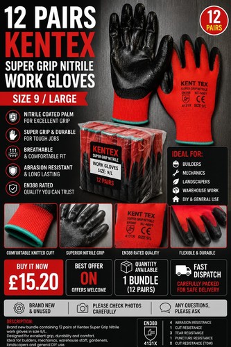 Kent tex super grip nitrile - tex,