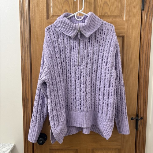 Aerie purple knit - purple, oversized