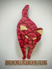 Lea stein bacchus cat brooch - lea,