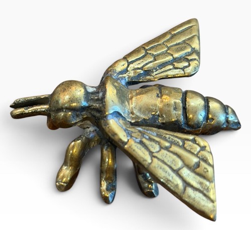 Vintage brass bee - brass, figurine