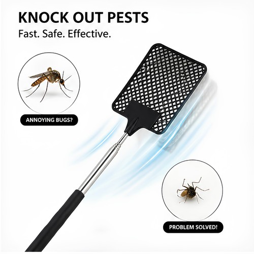 Fly swatter telescopic - fly,