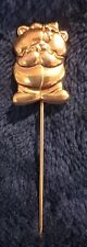 Vintage Gold Plated Forever Friends Andrew Brownsword Teddy Bears STICK PIN