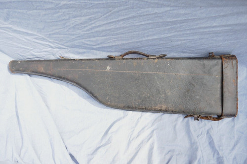 Antique leather gun case - antique,
