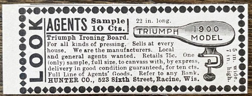 Antique triumph ironing board - antique,