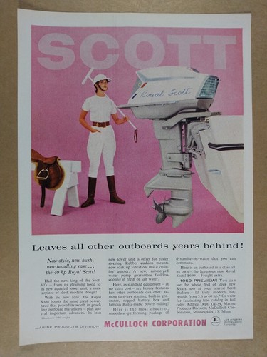 1959 mcculloch royal scott - 1959,