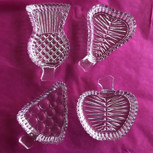 Vintage pressed glass butter - vintage,