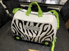 Zebra Trunki Ride On Suitcase Kids Travel Case.