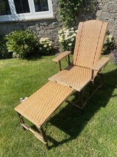 Wicker Sun Lounger C 1930s
