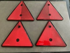 Four Reflector Reflective Trailer Caravan Triangles New Old Stock