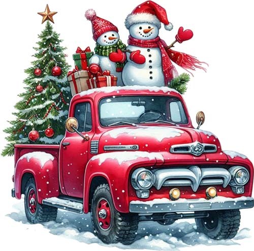 Christmas monster truck - christmas,