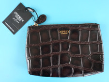 OSPREY LEATHER  MAKE UP BAG ~