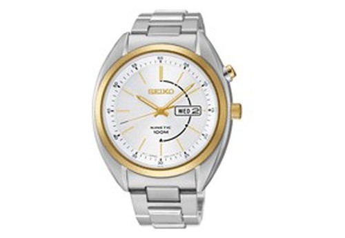 Seiko men kinetic silver - men's,