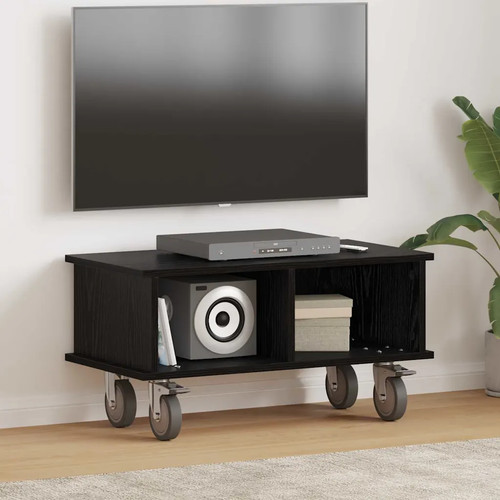 Walplus black oak stand - oak, tv