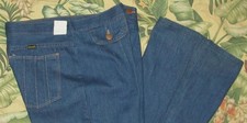 Vtg 60s WRANGLER Denim Bell Bottom Jeans 32 x 34 NOS