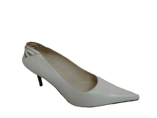 Gucinari white leather heels - white,