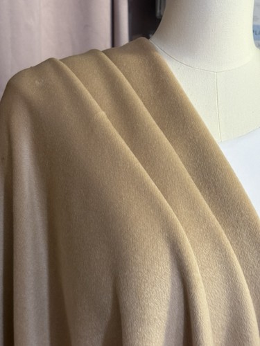 Wool camel hair woven fabric - camel,