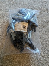 black crocodile clips (Mueller Electric) 