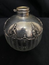 Antique silver overlay perfume