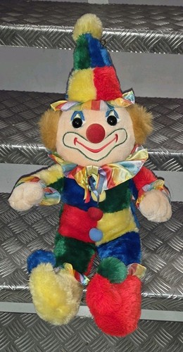 Vintage circus clown plush - circus,