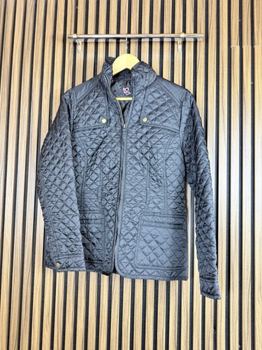 Womens black quilted jacket - black,