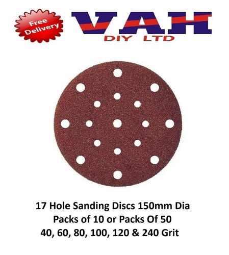 150mm sanding discs hole - 150mm,