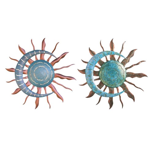 Moon sun wall decoration - moon, iron