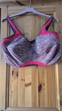 Freya Active Sports Bra Size 38GG Good Collection Black And Pink