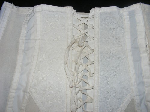 Vintage 1960s white - , corset
