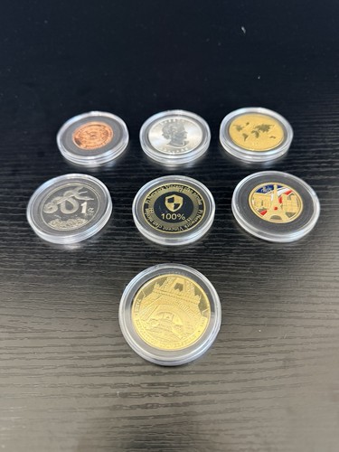 World travel coin - world,