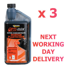 3 x Opti-Mix Mortar Plasticiser Everbuild  Optimix