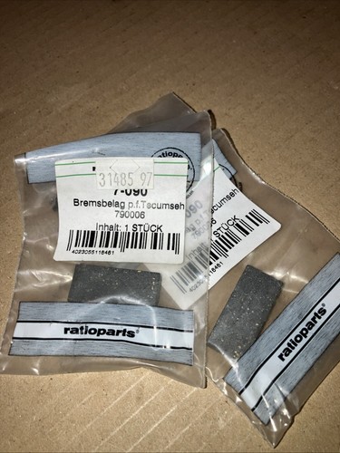 Brake pad block set - pad, tecumseh
