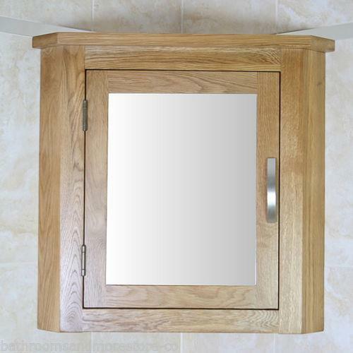 Oak wall mounted mirrored - oak,