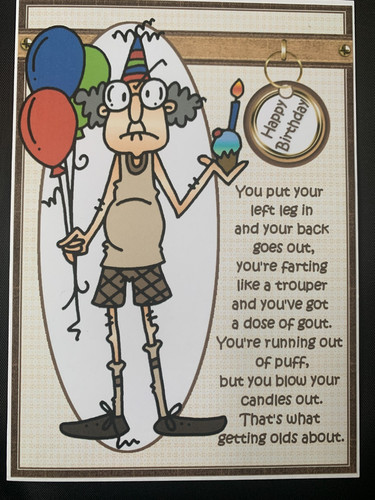 Funny humour birthday card - humour,