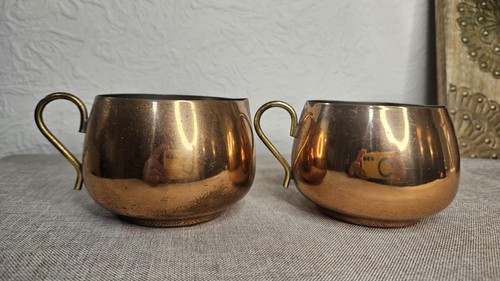 Vintage copper small creamer - vintage,