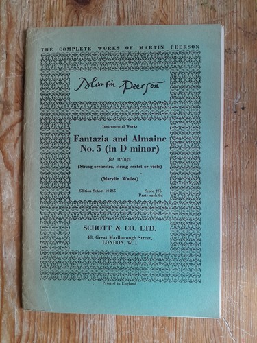 Fantazia almaine 5 - &, no