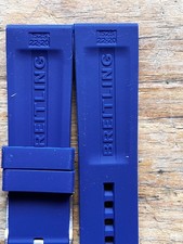 Breitling Rubber Strap 22mm Navy Blue