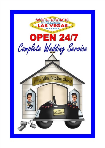 Las vegas wedding chapel sign - vegas,