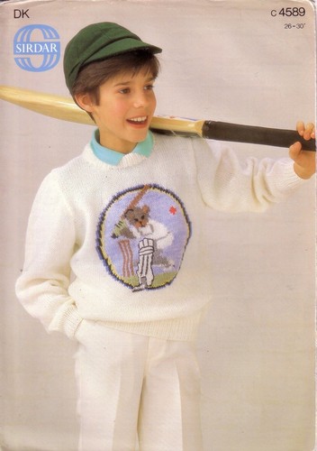 Sirdar 4589 boy sweater - boy's, with