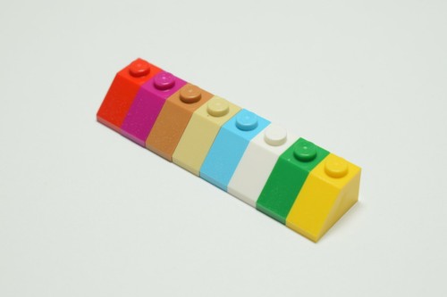 Lego 3040 brick 1x2 slope - slope, roof