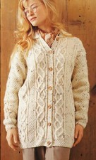 113 ladies aran jacket 44 - aran, 28-44"