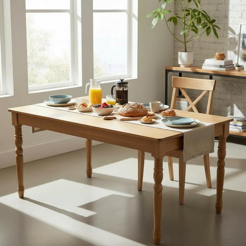 Wooden dining table - table, kitchen