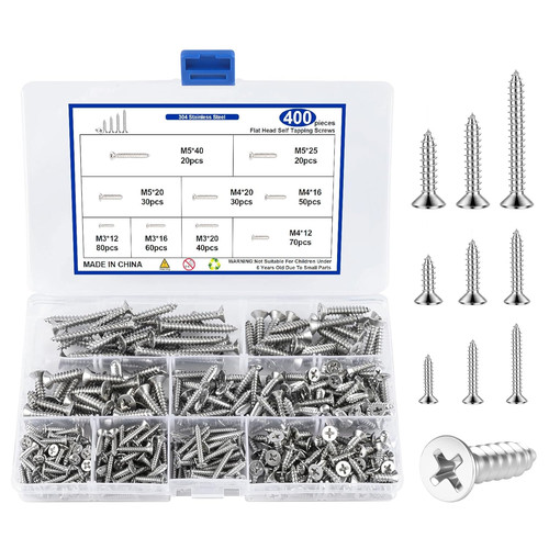 400 pcs self tapping screws - 400,
